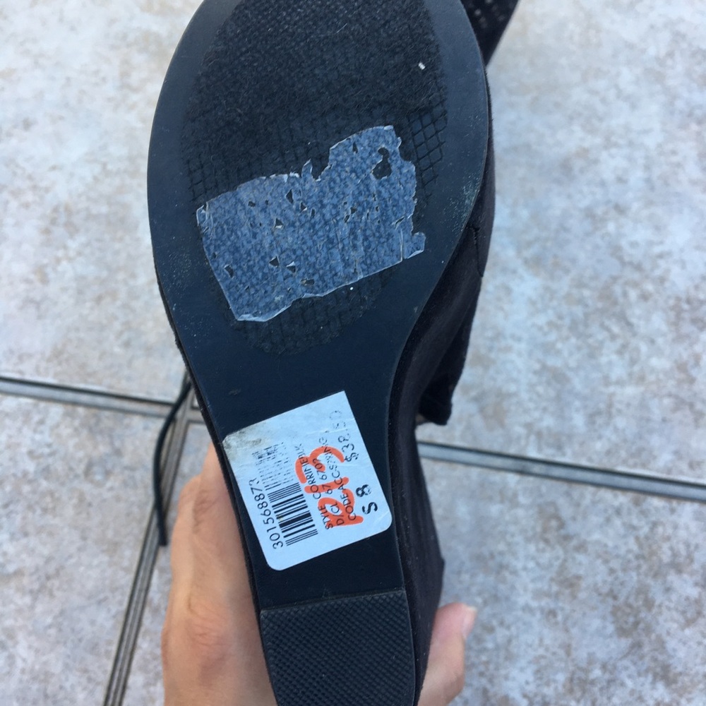 Charlotte Russe black shoes size 8 - Picture 7 of 8